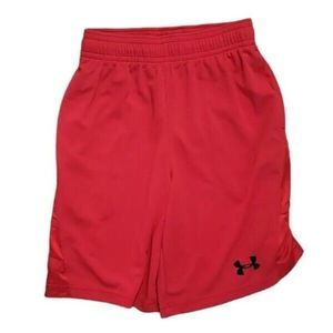 Under Armour Mens Shorts Size Small Basketball Red
